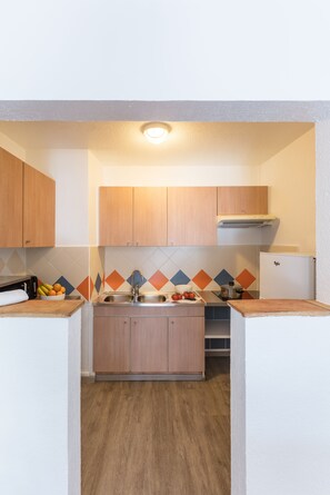 Studio 4 people - 1 sleeping alcove - Terrace or balcony | Private kitchen | Fridge, microwave, stovetop, dishwasher