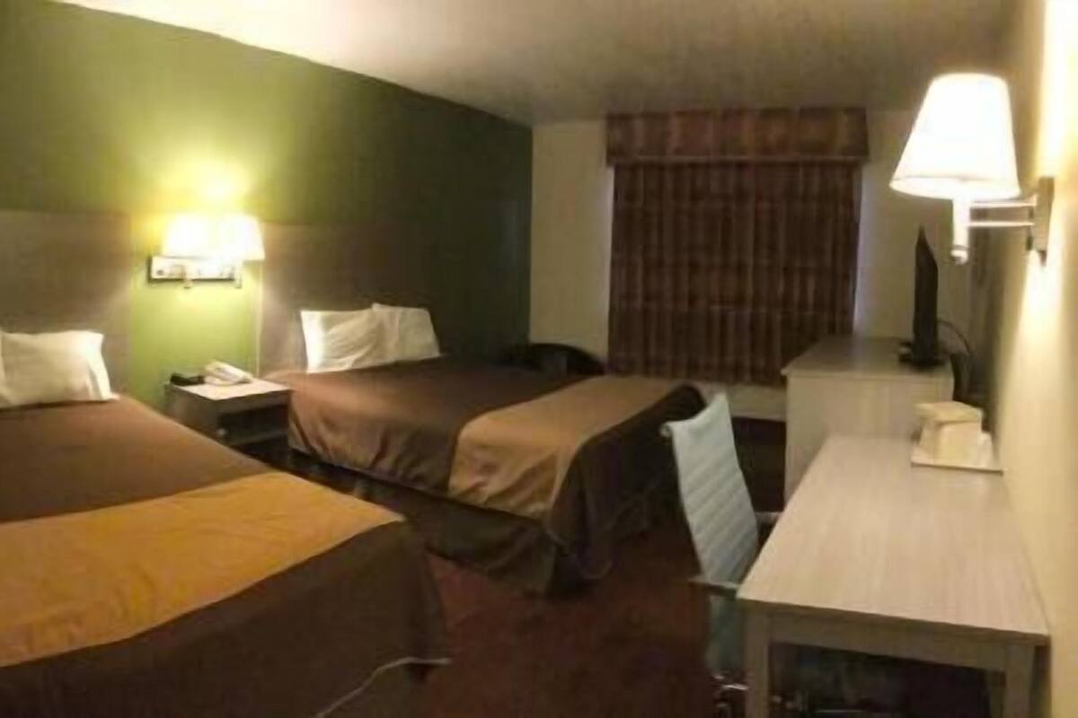 Desk, free WiFi, bed sheets