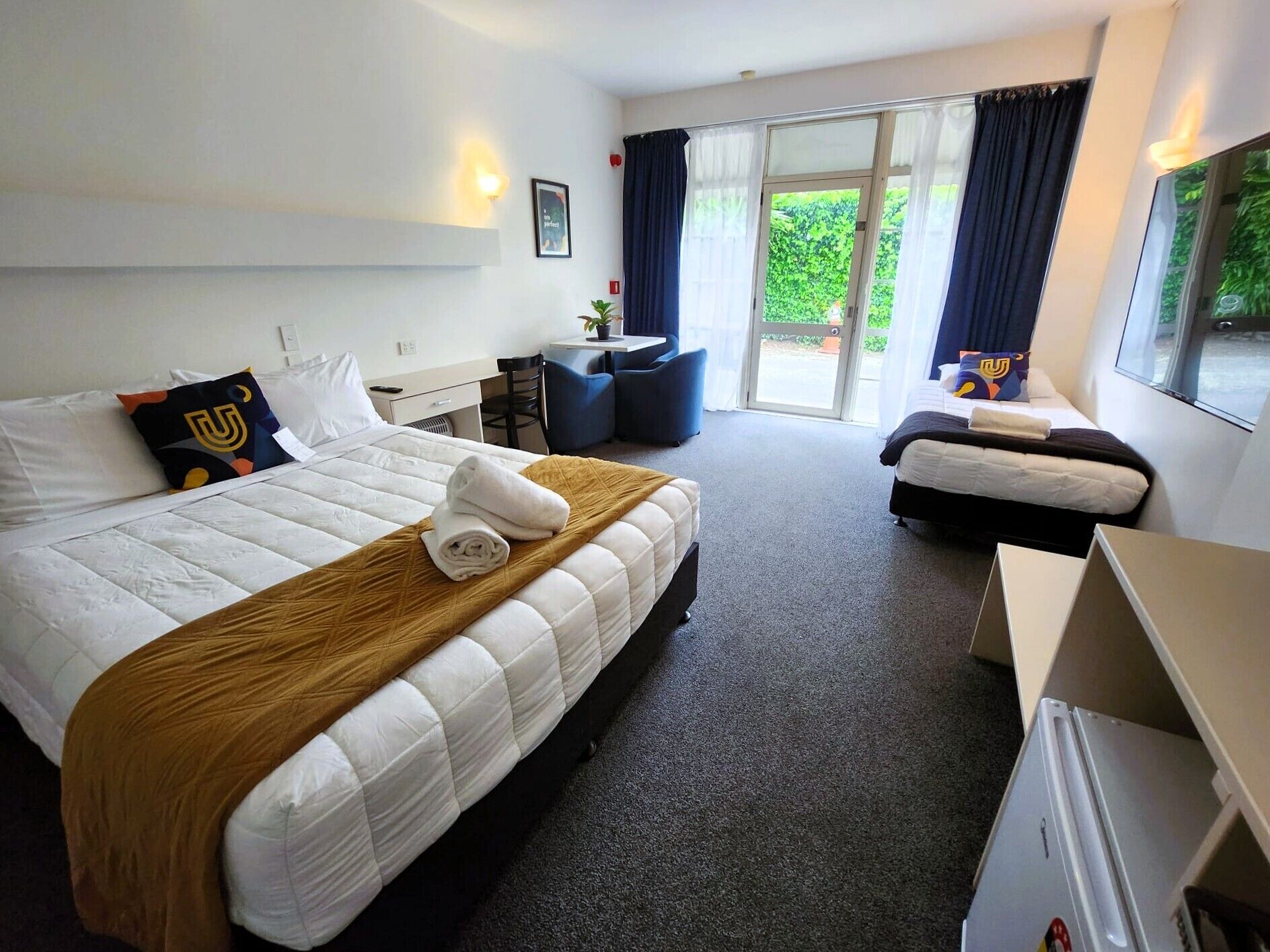 Studio | Strykejern/-brett, reiseseng for barn, wi-fi (inkludert) og sengetøy