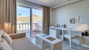 Double Room, Balcony, Partial Sea View | In-room safe, desk, blackout curtains, free WiFi