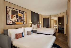 Premium Double Double | In-room safe, desk, laptop workspace, blackout curtains