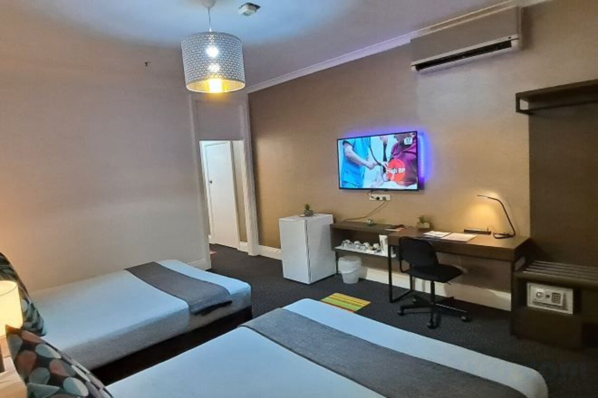 In-room safe, desk, iron/ironing board (on request), bed sheets