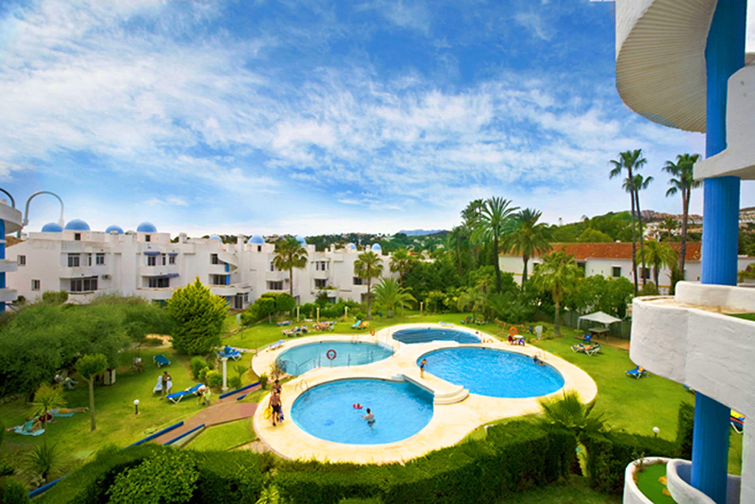 Blick von der Unterkunft