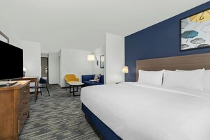 Suite, 1 King Bed with Sofa bed | Premium bedding, down comforters, Tempur-Pedic beds, in-room safe