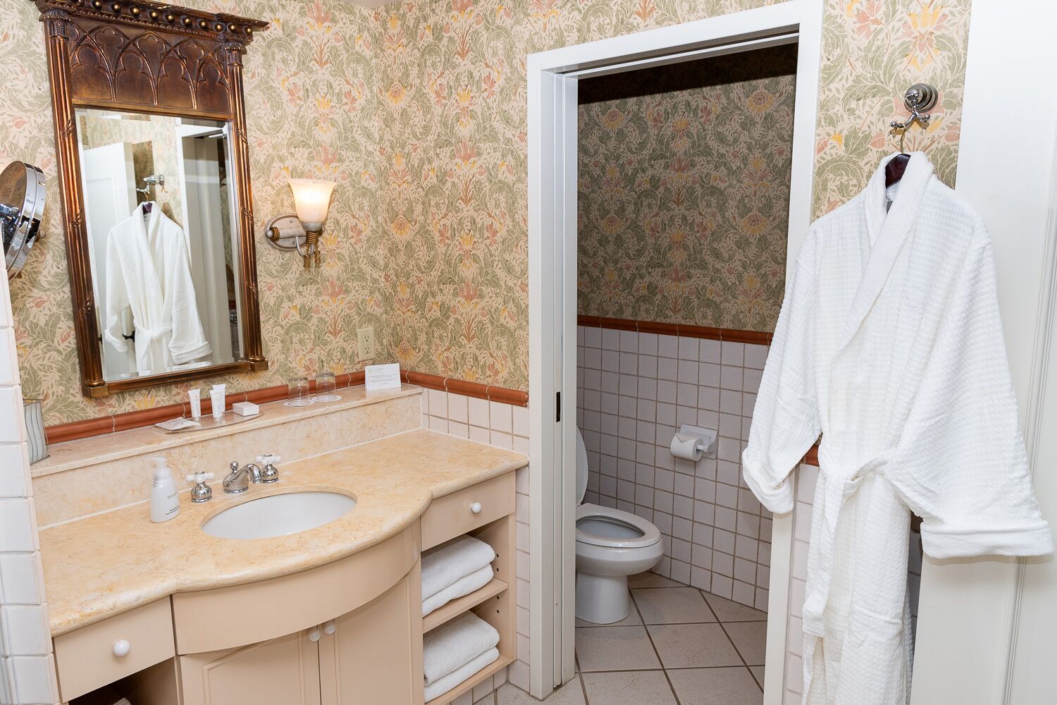 luxury room, 1 king bed | bathroom | designer toiletries, hair dryer, bathrobes, towels