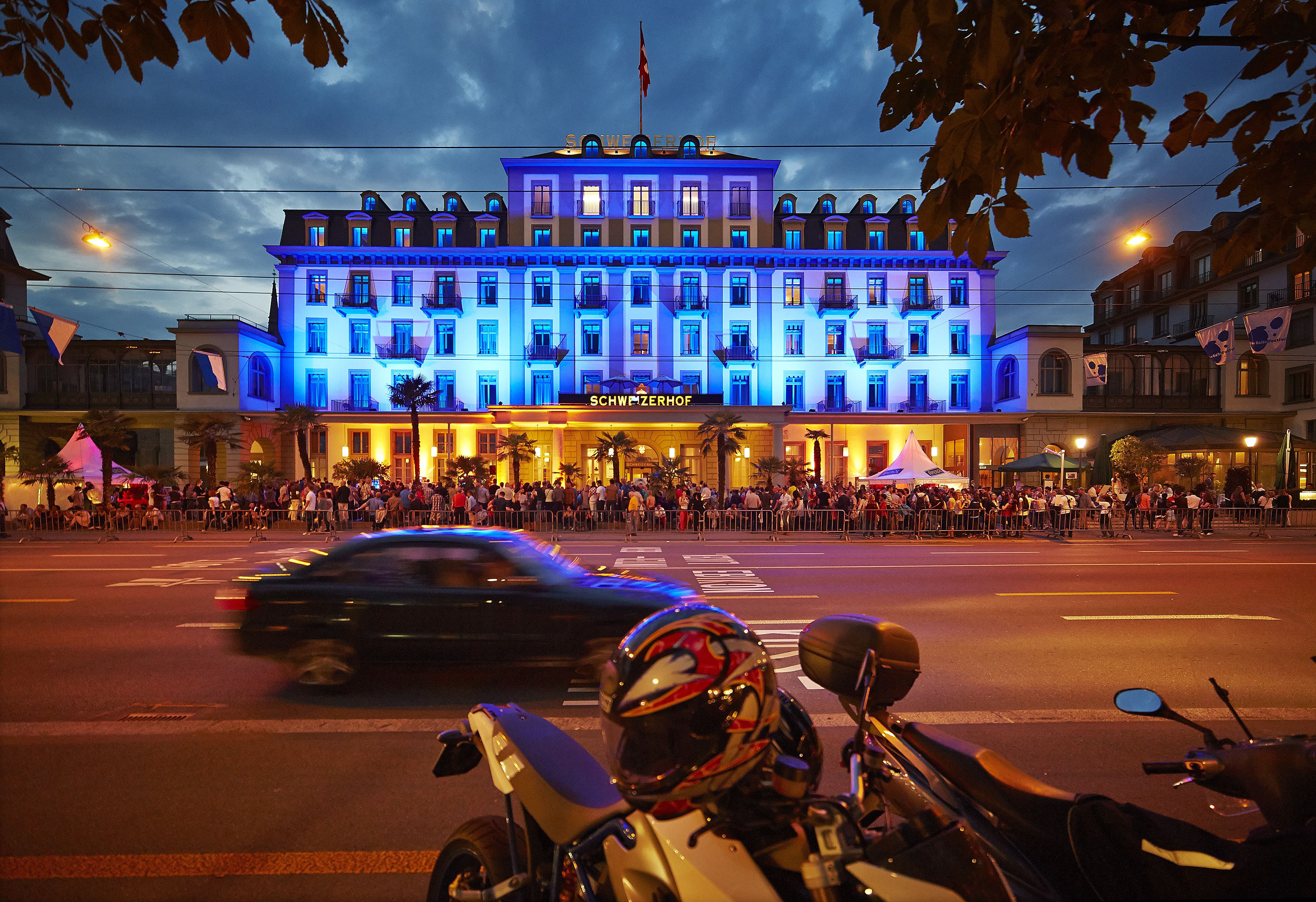 front of property – evening/night