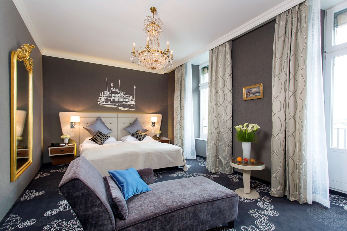 Lucerne Luxury Suite | 1 bedroom, hypo-allergenic bedding, minibar, in-room safe