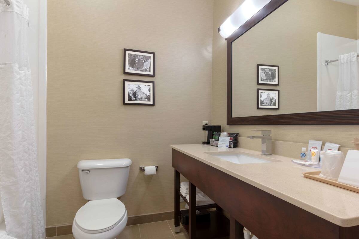 desk, blackout curtains, iron/ironing board, free cots/infant beds