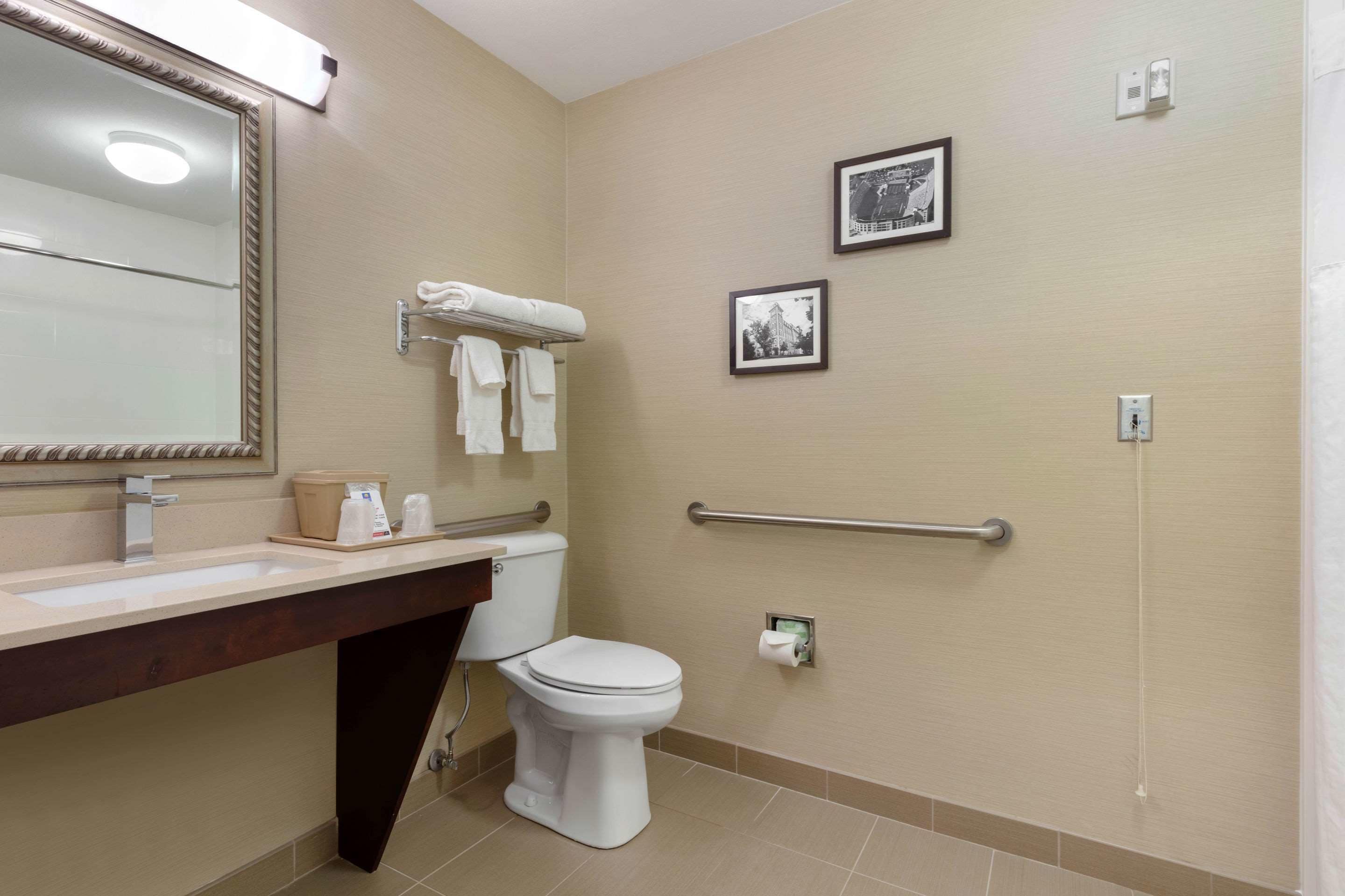 desk, blackout curtains, iron/ironing board, free cots/infant beds