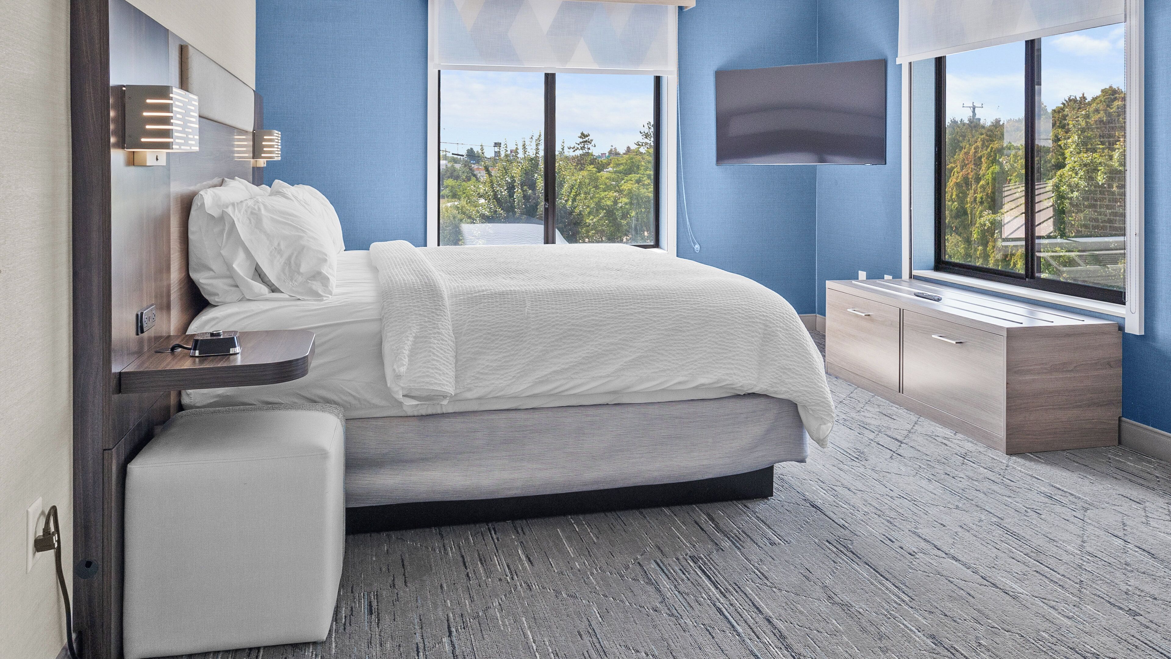 In-room safe, desk, blackout curtains, iron/ironing board