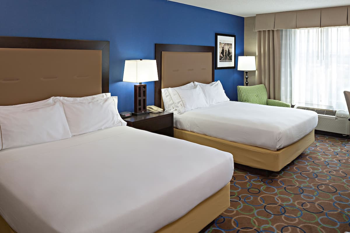 1 bedroom, desk, blackout curtains, iron/ironing board