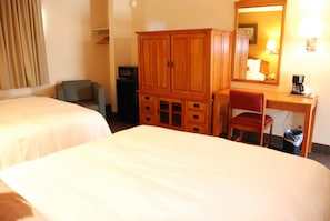 Premium bedding, desk, free WiFi, bed sheets