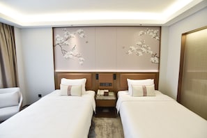 Premium bedding, in-room safe, individually decorated, desk