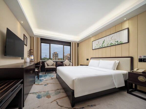 Premium bedding, in-room safe, individually decorated, desk