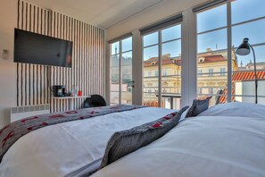 Small Double Room with Balcony | 1 bedroom, in-room safe, individually decorated, individually furnished - LH Vintage Design Hotel Sax (Prague)