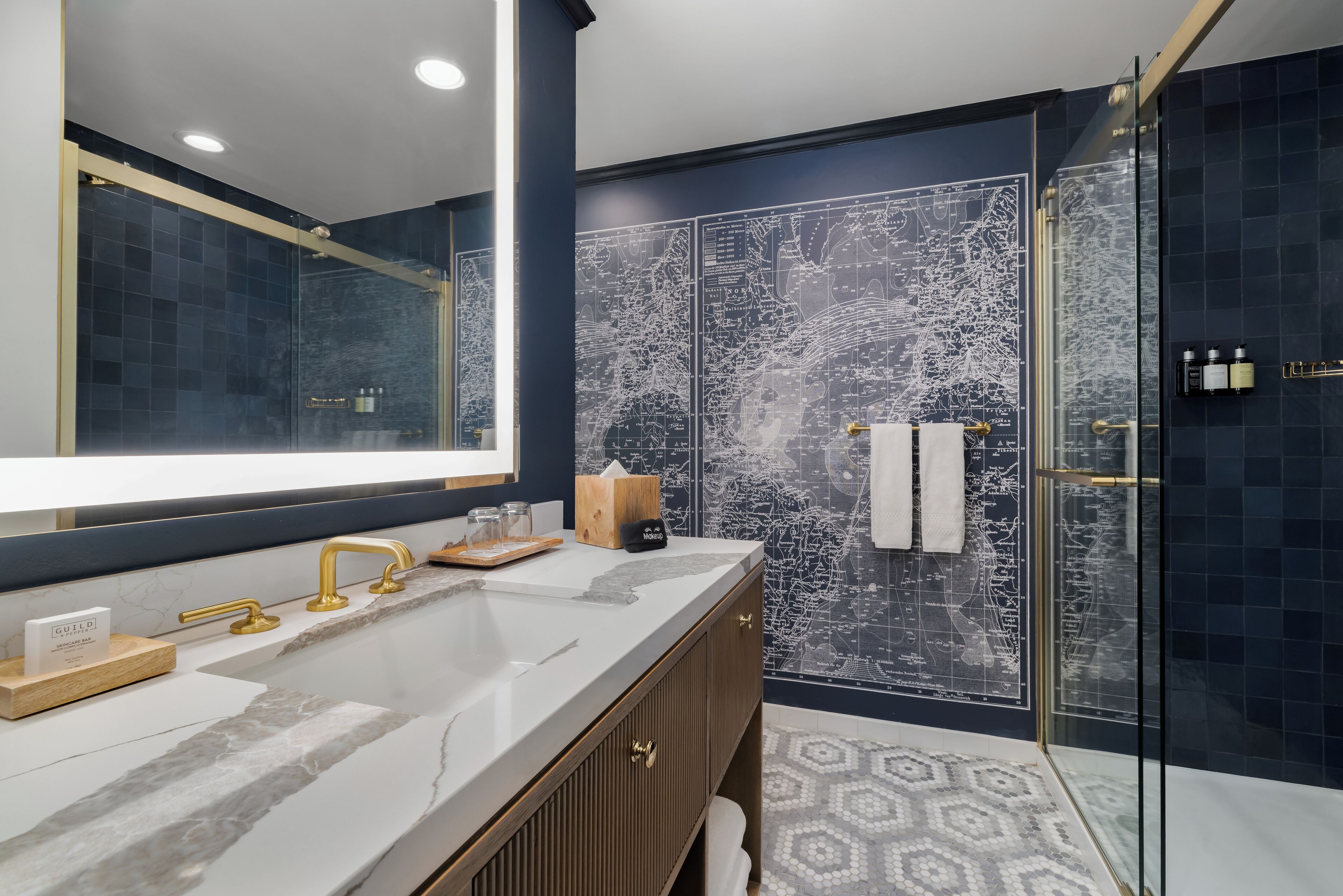 Individually furnished, desk, laptop workspace, iron/ironing board