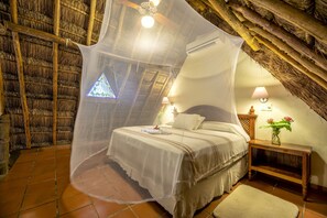 Royal Mayan Bungalow with Loft | Premium bedding, minibar, in-room safe, desk
