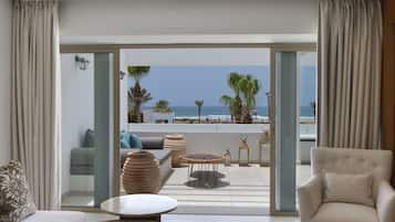 Suite, 1 King Bed, Terrace, Ocean View (Privilege) | Egyptian cotton sheets, premium bedding, minibar, in-room safe