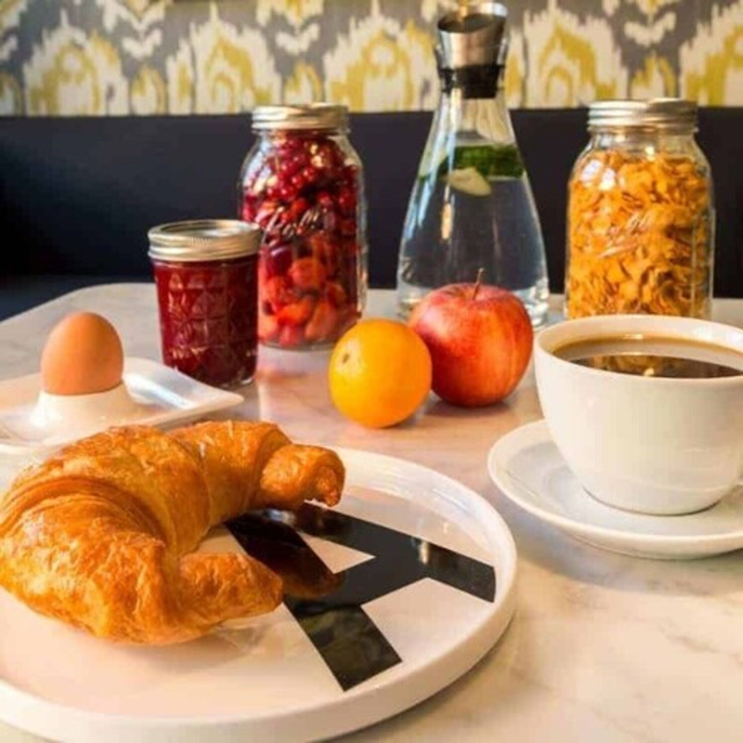 daily buffet breakfast (eur 19 per person)