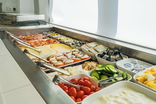 Daily buffet breakfast for a fee
