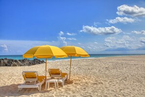 Beach nearby, beach towels