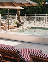 2 indoor pools, seasonal outdoor pool, pool loungers