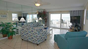 Condo, 2 Bedrooms | Living area | 40-inch flat-screen TV with digital channels, TV