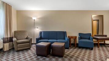 Suite, 1 King Bed with Sofa bed, Non Smoking | Iron/ironing board, free WiFi, bed sheets