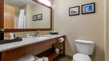 Free toiletries, hair dryer, towels, soap