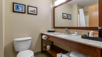 Free toiletries, hair dryer, towels, soap