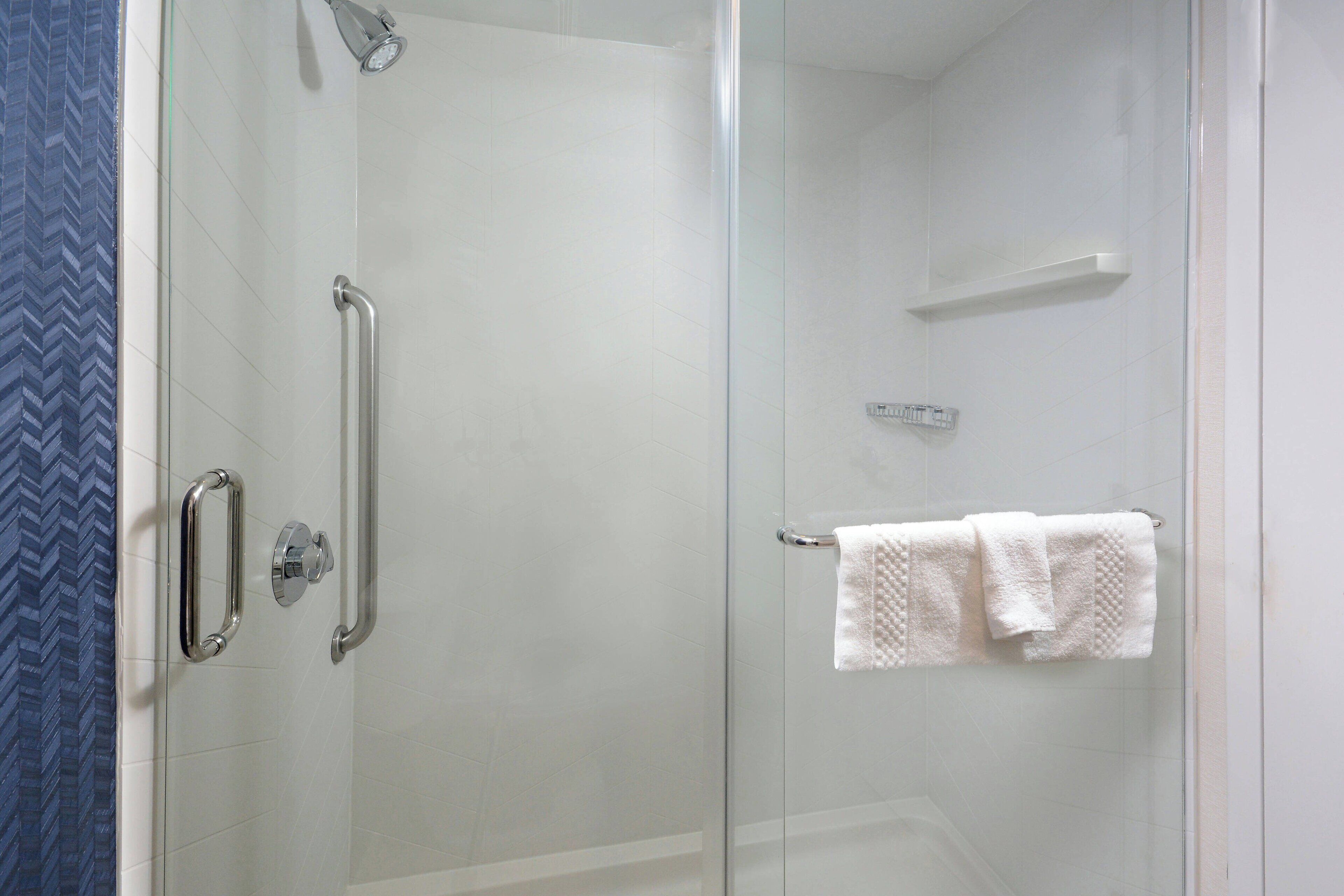 free toiletries, hair dryer, towels