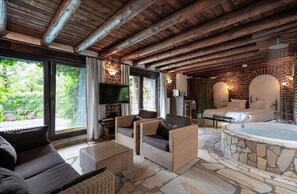 Wellness Pool Suite | Premium bedding, minibar, in-room safe, individually decorated