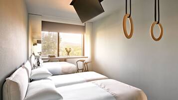 Ropa de cama hipoalergénica y minibar