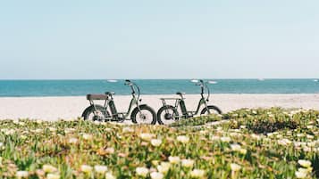 Tæt på stranden, badehåndklæder