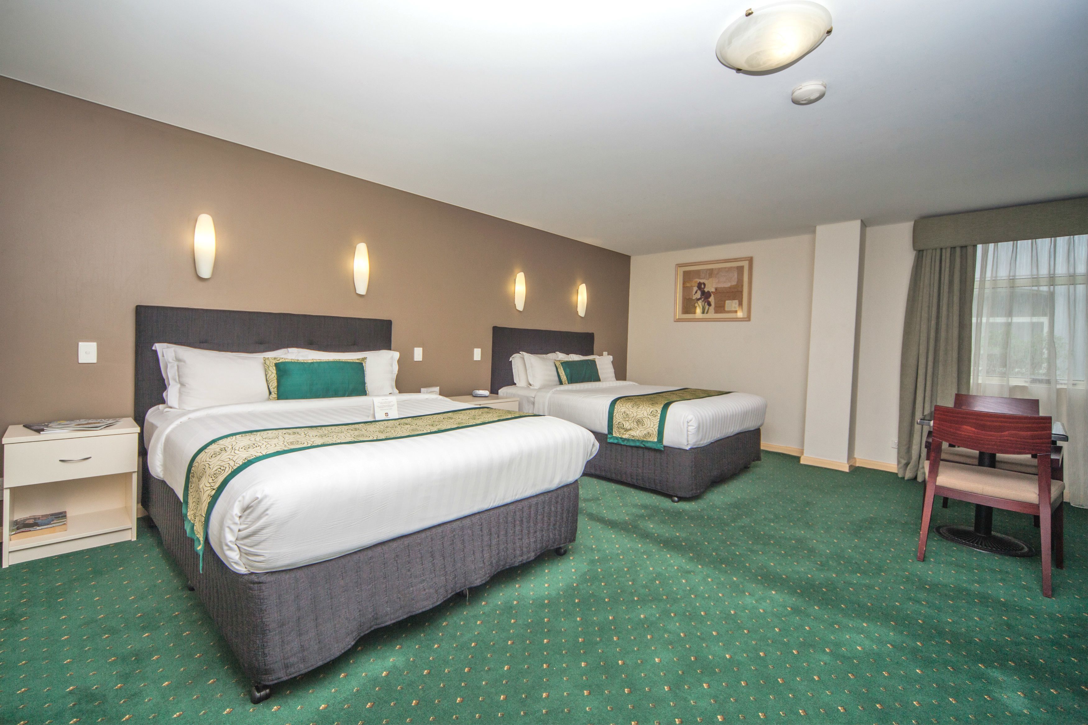 room | in-room safe, desk, laptop workspace, blackout curtains