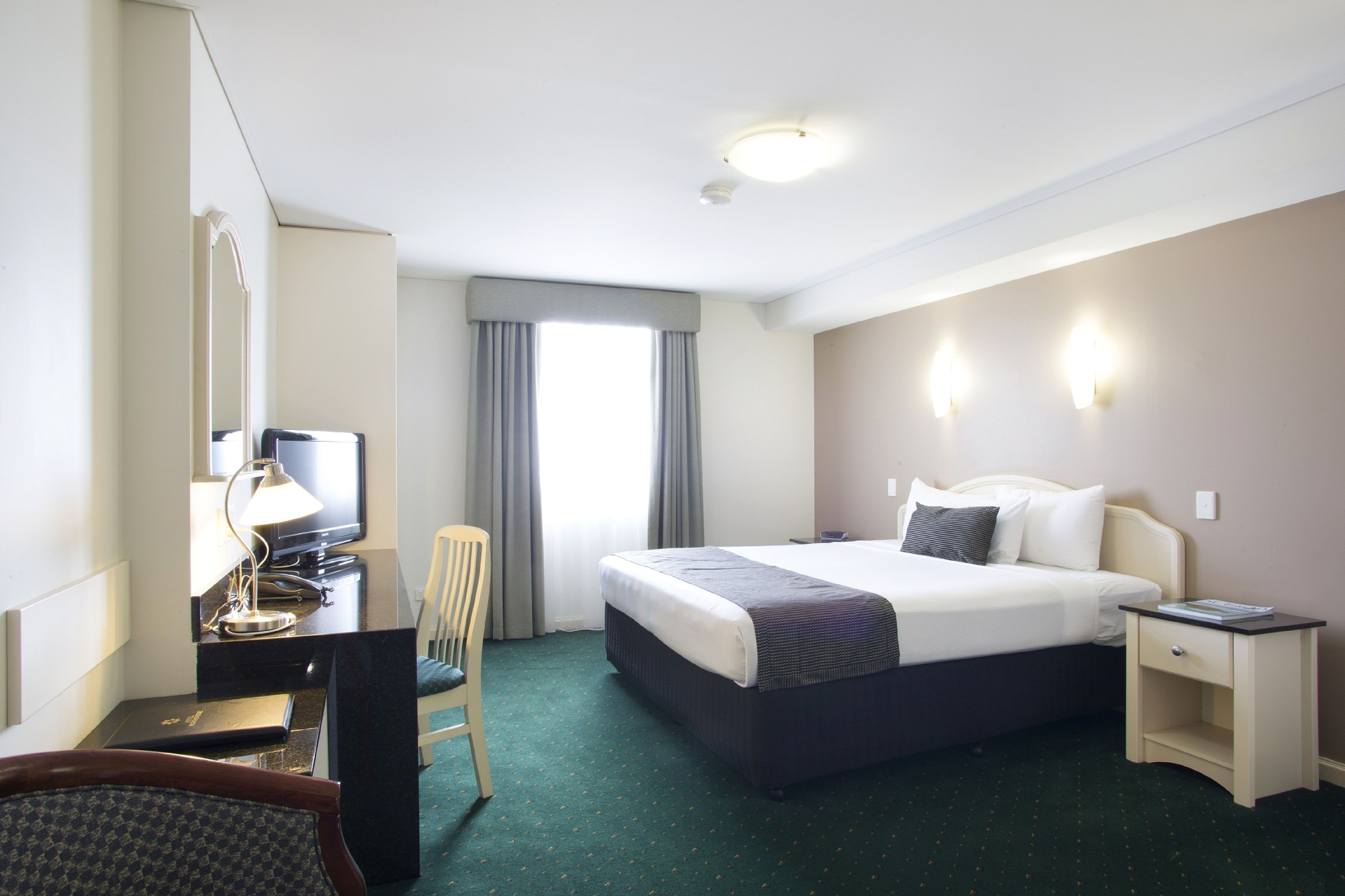 in-room safe, desk, laptop workspace, blackout curtains