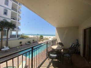 Gulf View Condo 204 | Vista del balcón