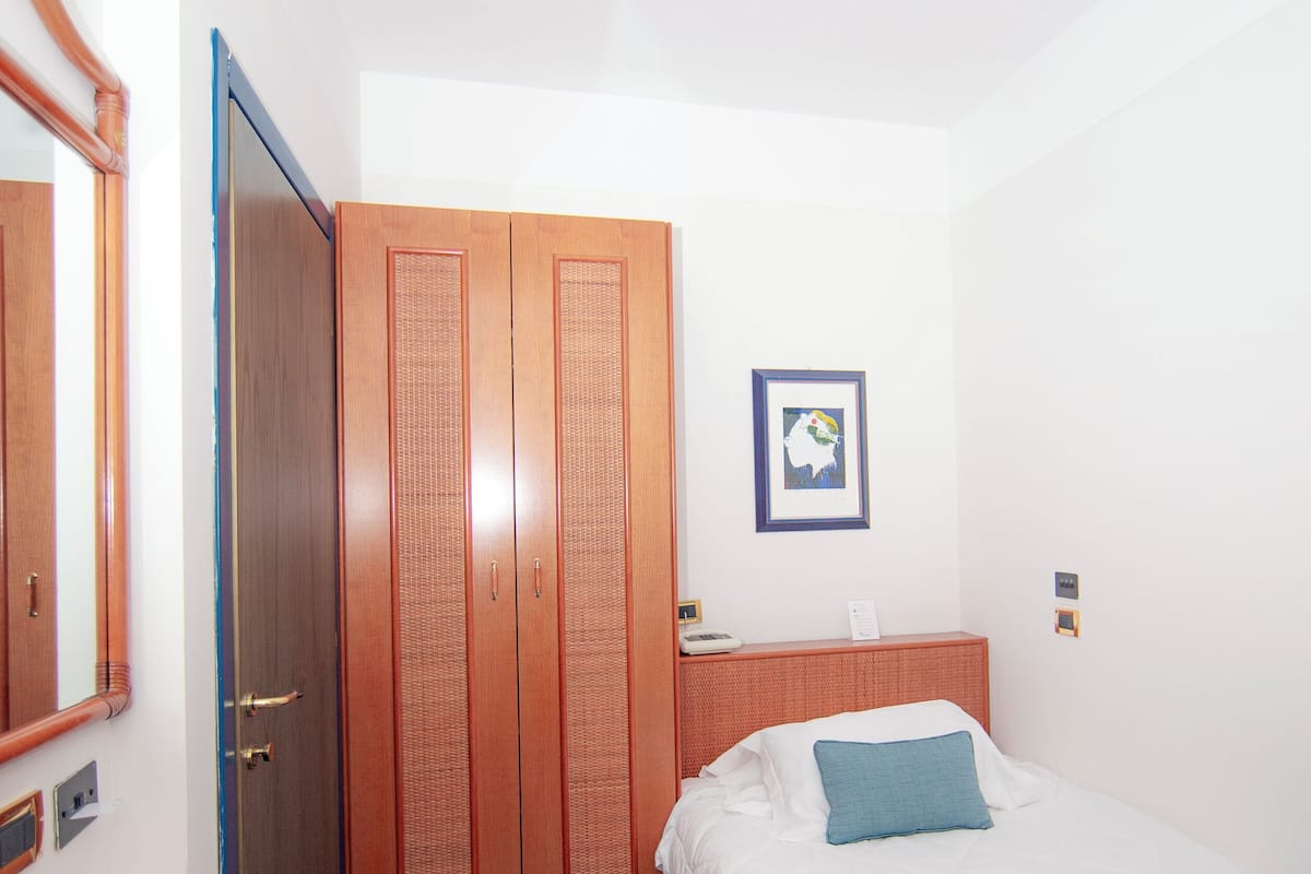Single Room | Down comforters, minibar, in-room safe, desk