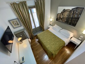 Panoramic Double Room | Premium bedding, minibar, in-room safe, desk - Hotel Artuà & Solferino (Turin)