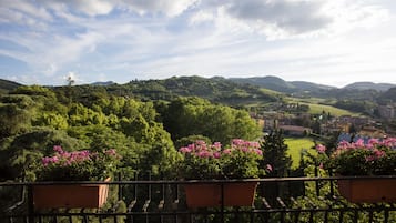 Vue depuis lâhĂ©bergement