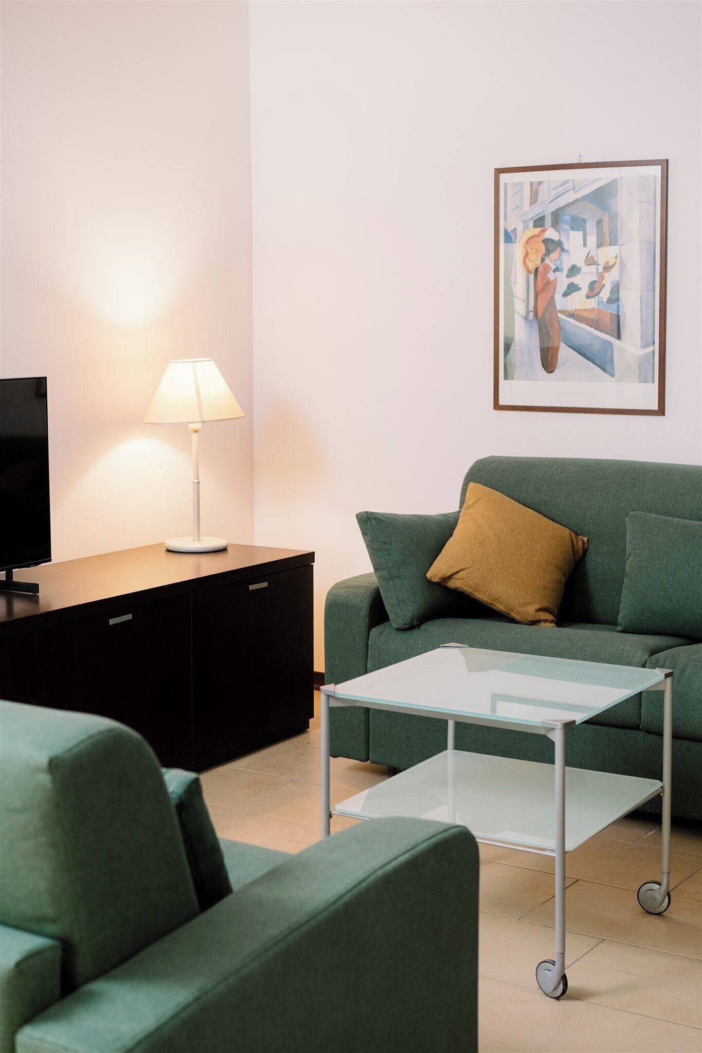 condo, annex building | living area | led tv