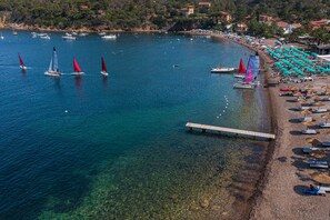 Private beach nearby, sun loungers, beach umbrellas, beach towels