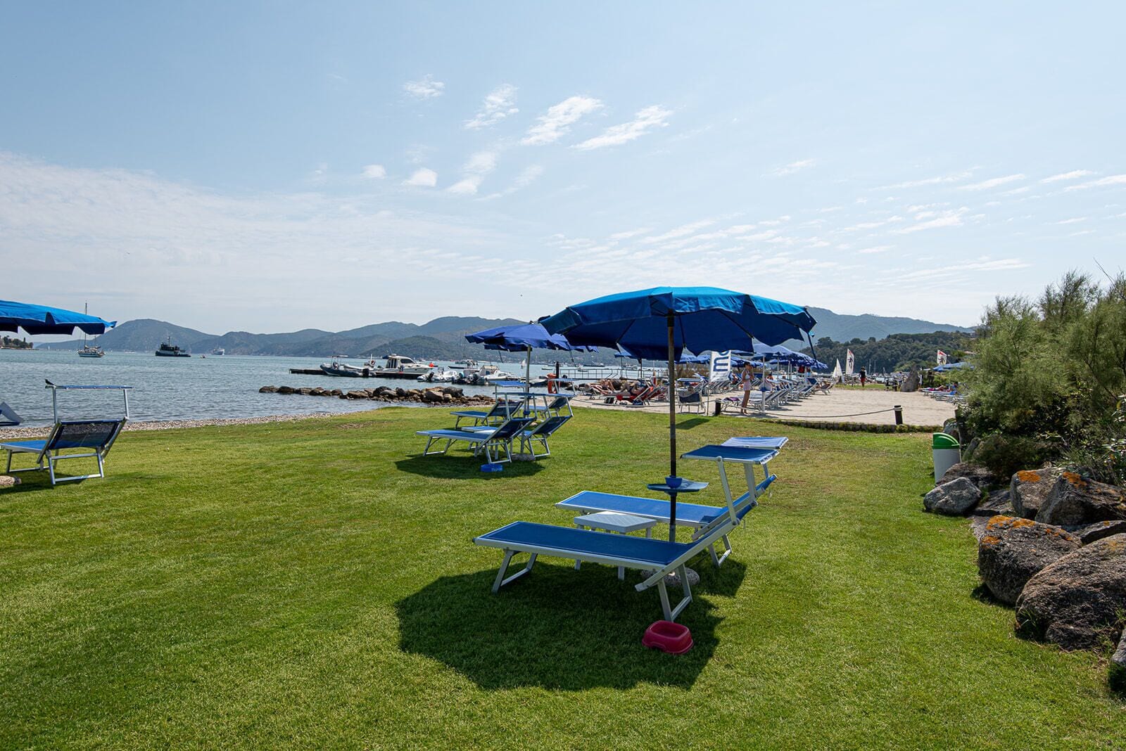 private beach nearby, sun-loungers, beach umbrellas, beach towels