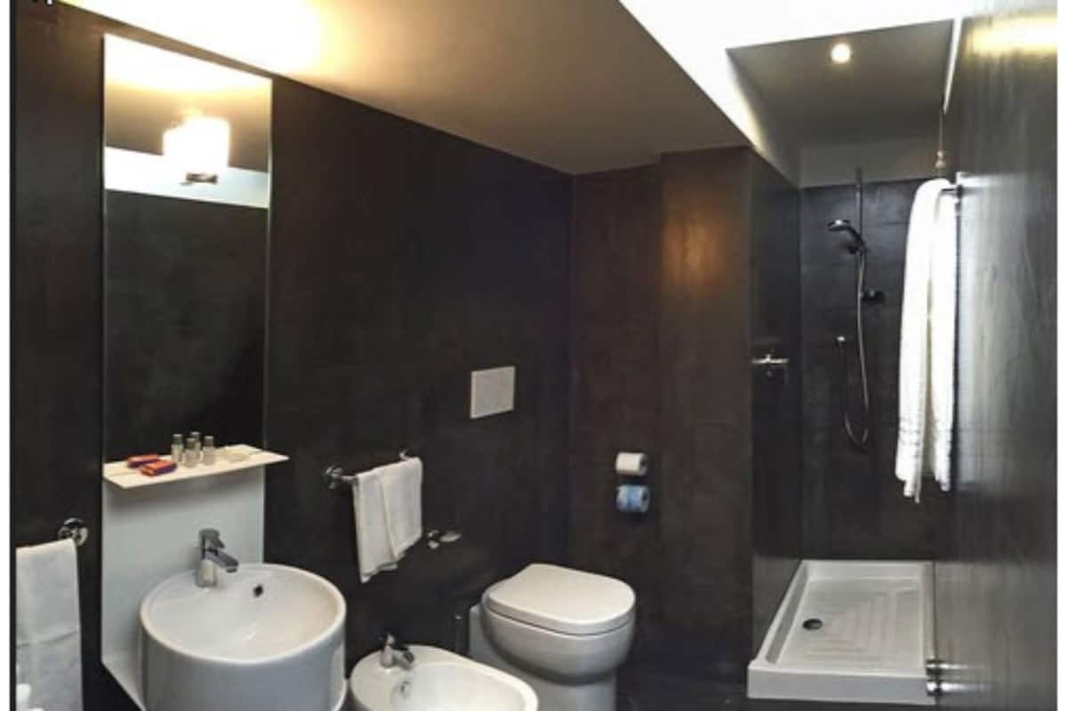 free toiletries, hair dryer, bidet, towels