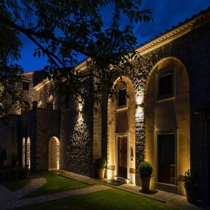 Front of property – evening/night