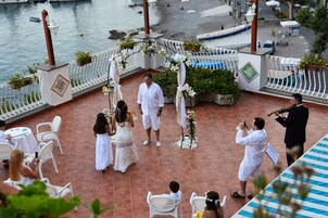 Área externa para casamento