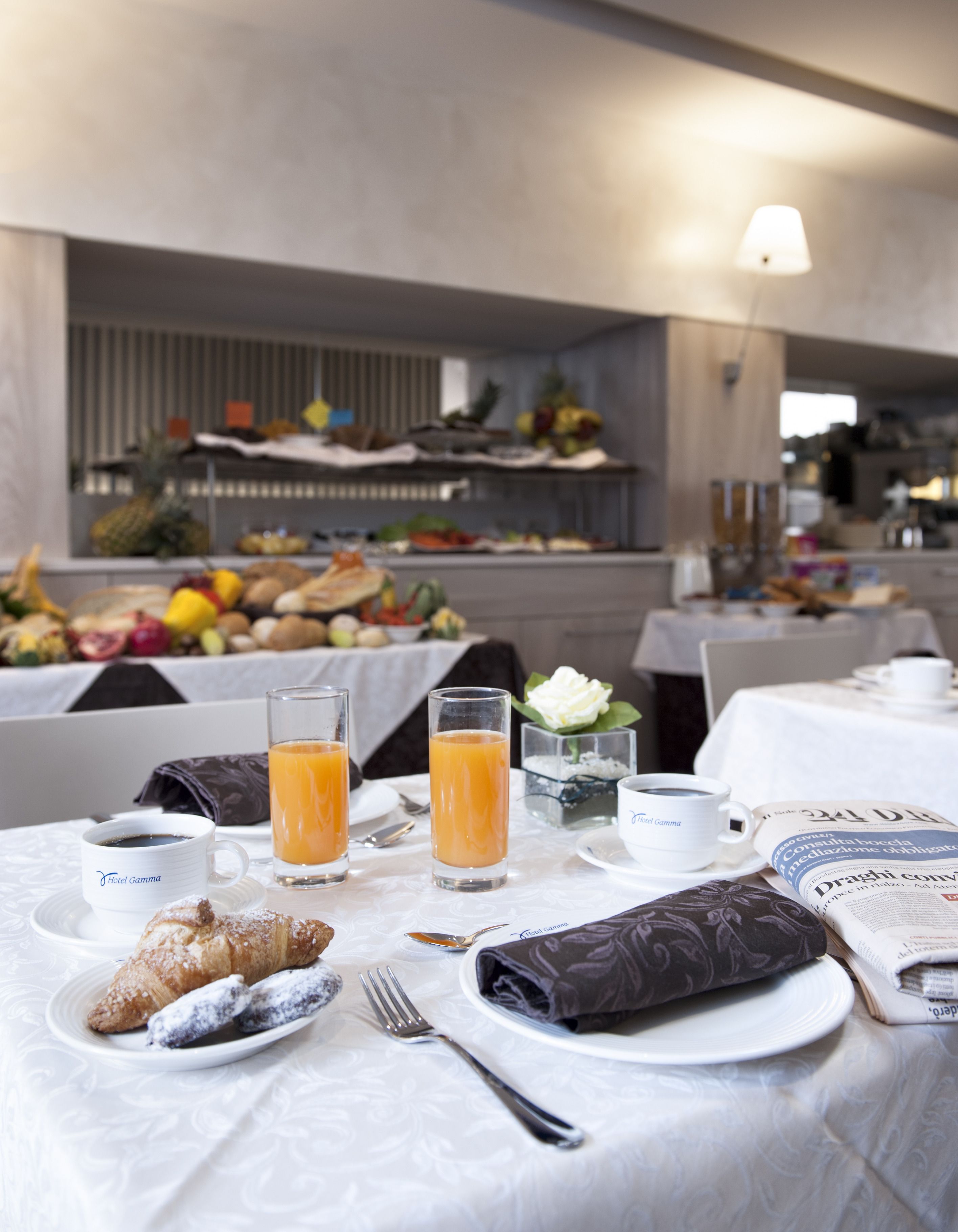 daily buffet breakfast (eur 14 per person)