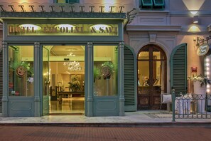 Front of property – evening/night