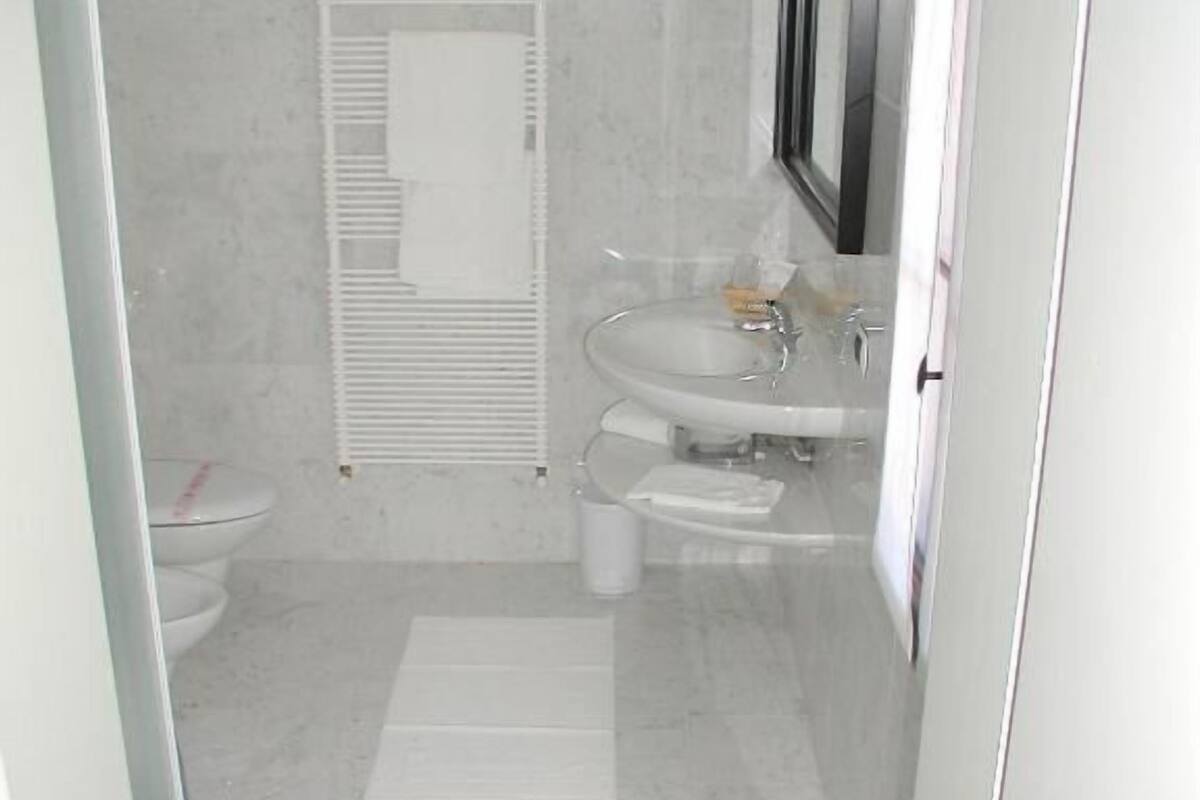 free toiletries, hair dryer, bidet, towels