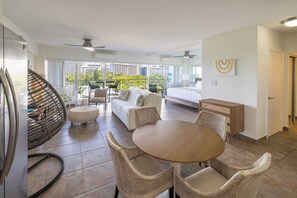 Condo, 1 Bedroom, Ocean View (Unit 710) | Living area - Waikiki Shore by OUTRIGGER (Honolulu)